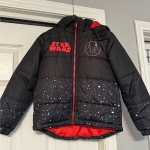 Star Wars Darth Vader Puffer Jacket BOYS size 6